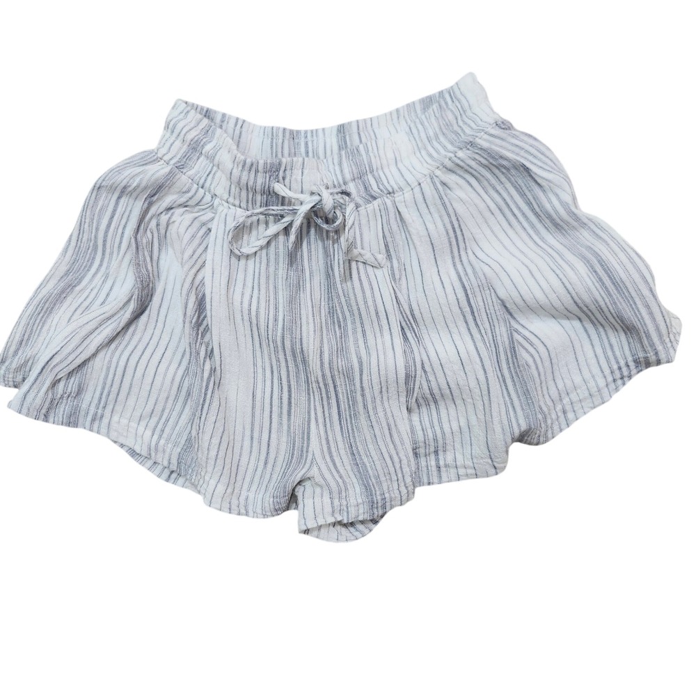 Thread‎ & Supply Striped Linen Blend Shorts Small Pull-On Lined Summer Casual